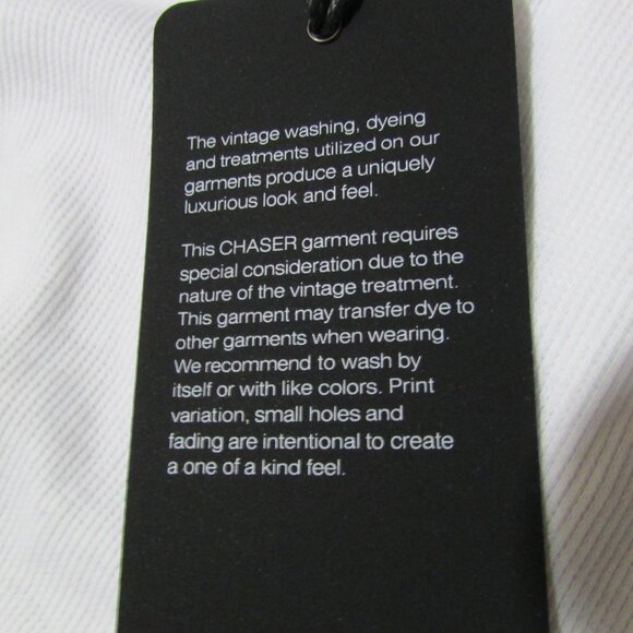 Chaser White Ribbed Tank Tiered Back Neck Band - Picture 8 of 11